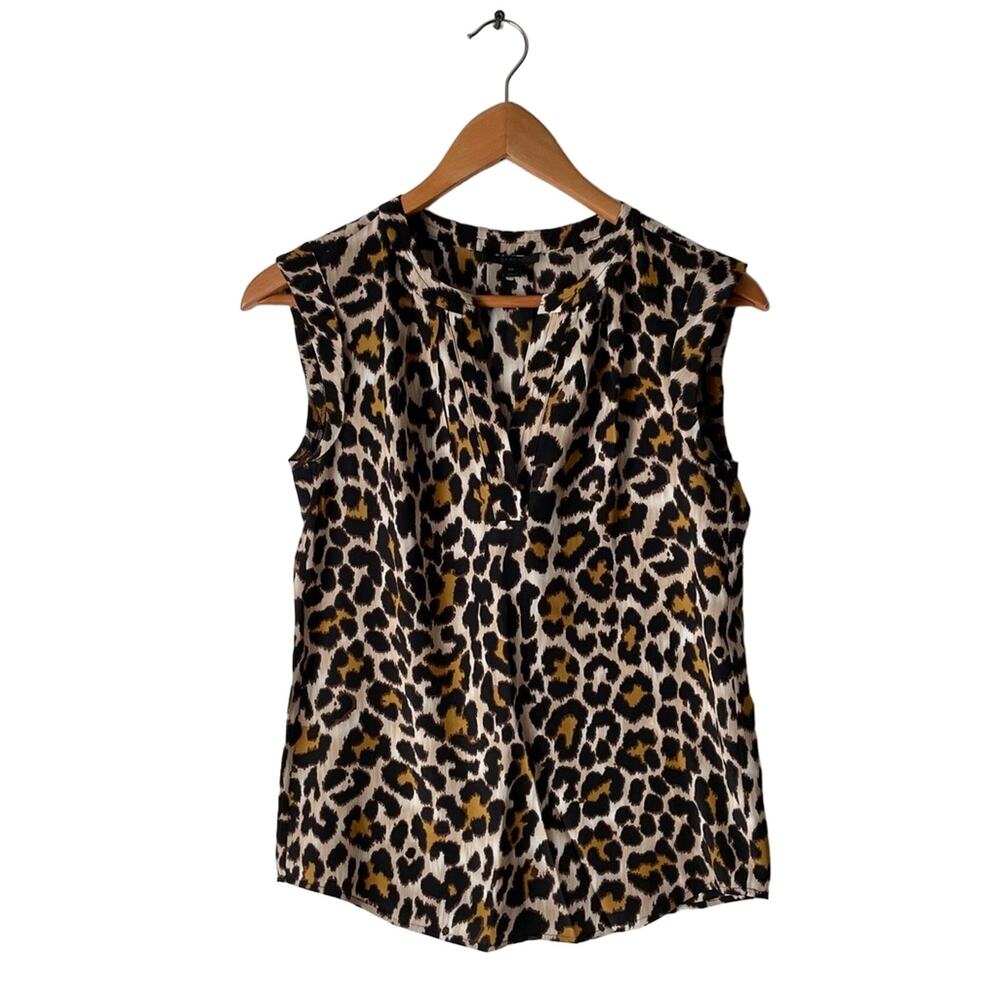 J. Crew Silk Leopard Tank Top Size 00